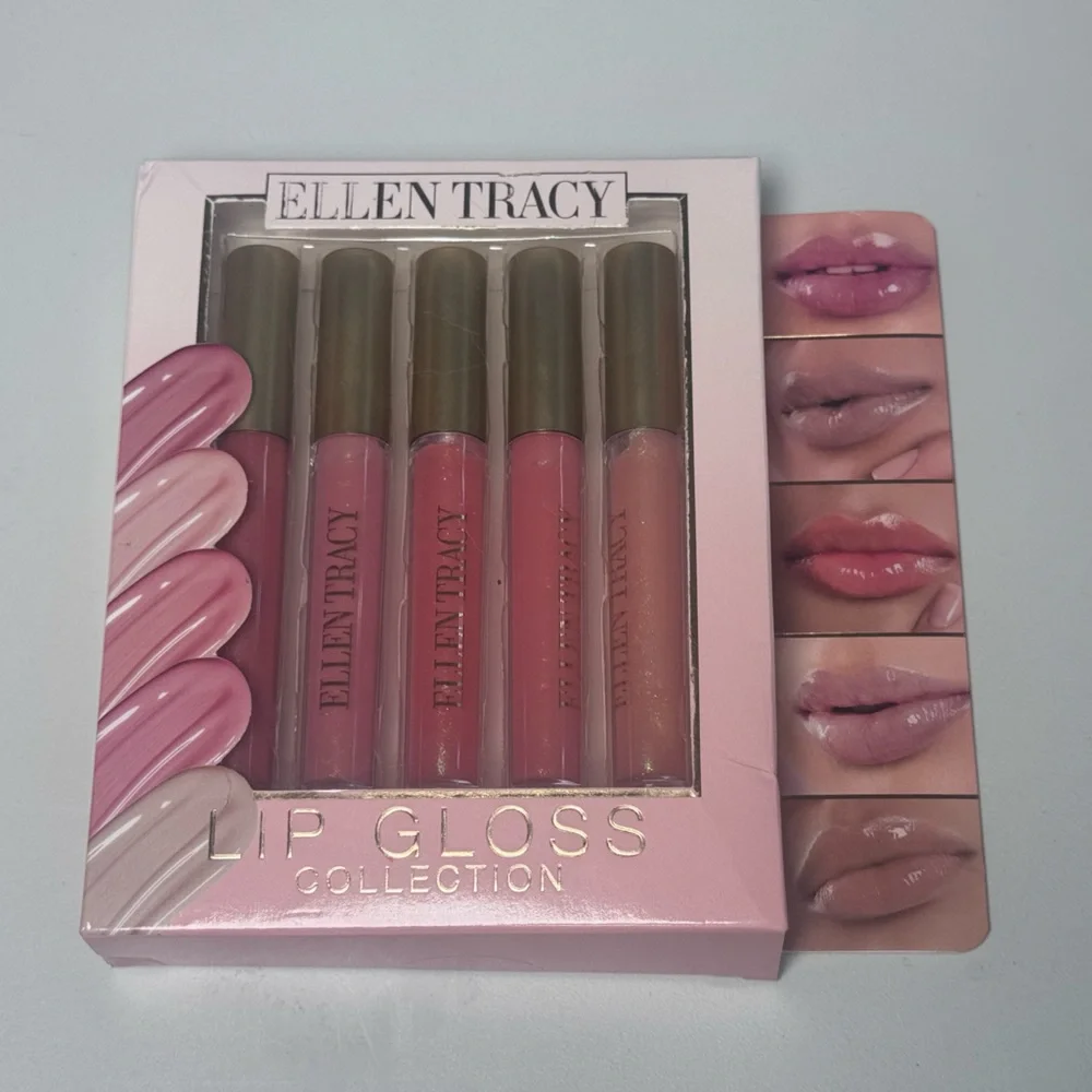 Ellen Tracy Lip Gloss Collection Set of 5 - Shades of Pink